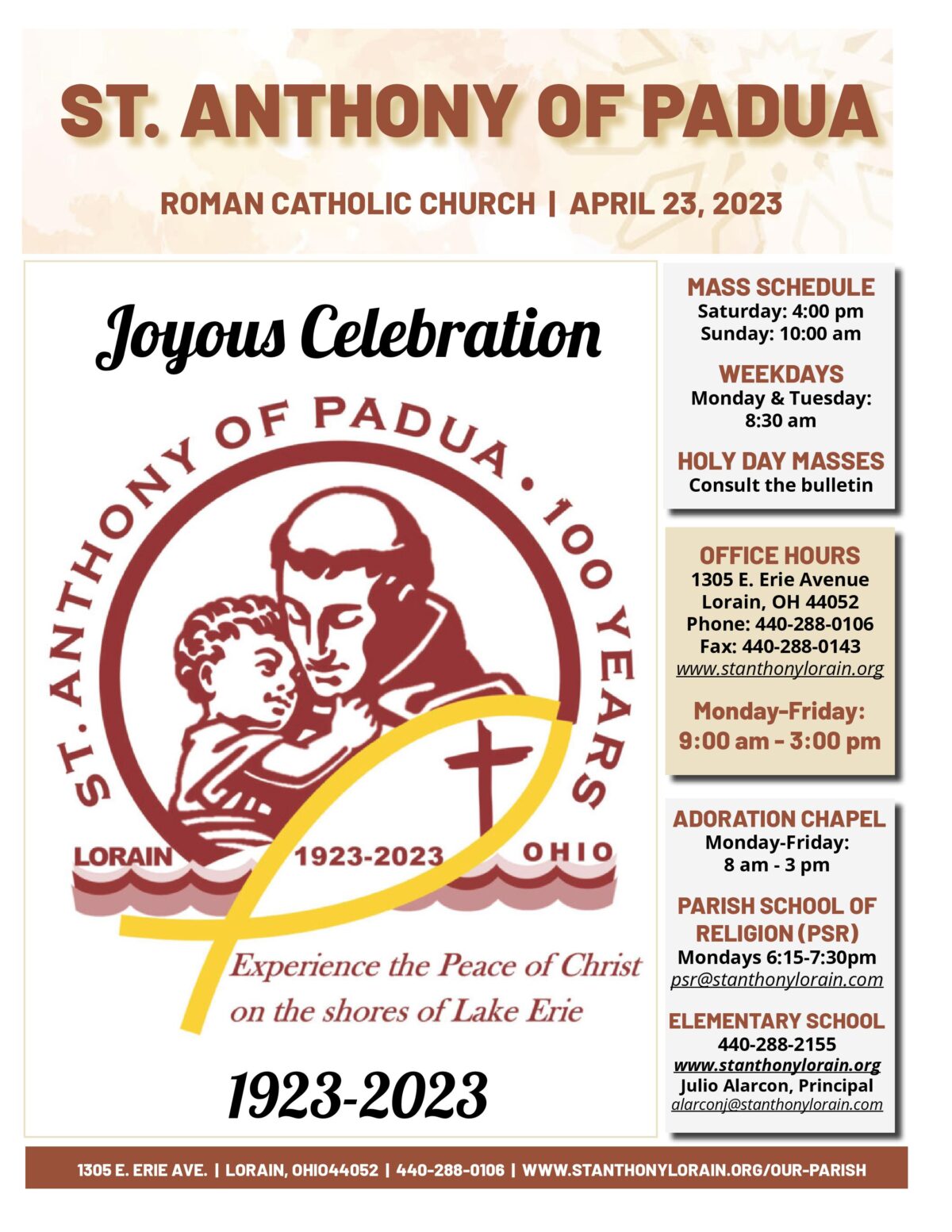 Apr 23 – 100th Anniversary – St. Anthony of Padua Catholic School ...